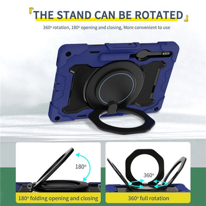 For Samsung Galaxy Tab S9+ Case PC+Silicone Tablet Protective Cover with Kickstand