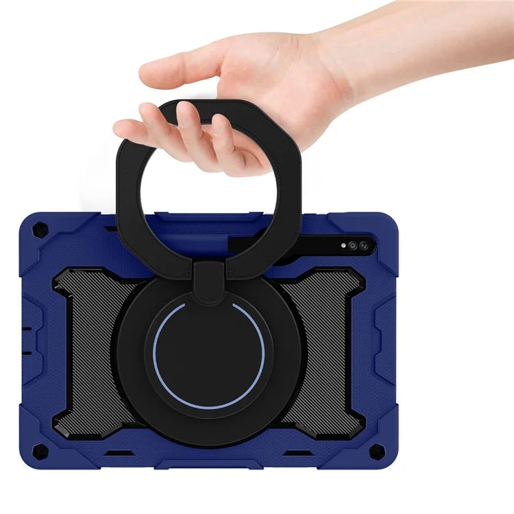 For Samsung Galaxy Tab S9+ Case PC+Silicone Tablet Protective Cover with Kickstand