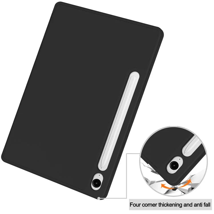 For Samsung Galaxy Tab S9 FE Leather Case Tri-fold Stand Pen Slot Tablet Cover