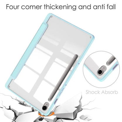 For Samsung Galaxy Tab S9 FE Tablet Case Leather+TPU+Acrylic Stand Cover with Pen Slot