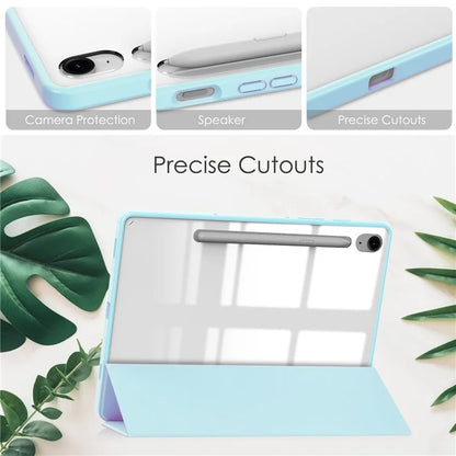 For Samsung Galaxy Tab S9 FE Tablet Case Leather+TPU+Acrylic Stand Cover with Pen Slot