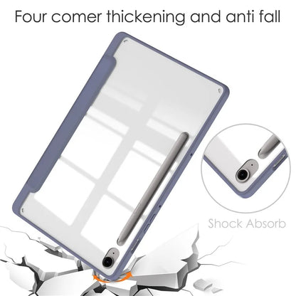 For Samsung Galaxy Tab S9 FE Tablet Case Leather+TPU+Acrylic Stand Cover with Pen Slot