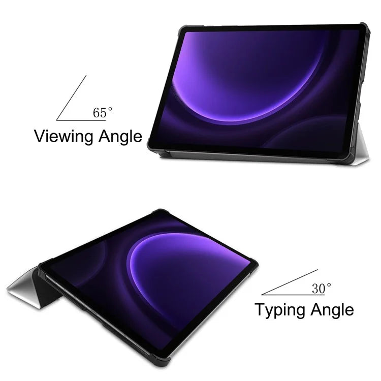 For Samsung Galaxy Tab S9 FE Case Pattern Printing Trifold Stand Tablet Cover