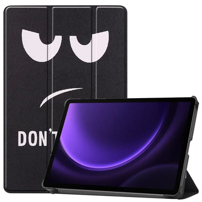 For Samsung Galaxy Tab S9 FE Case Pattern Printing Trifold Stand Tablet Cover