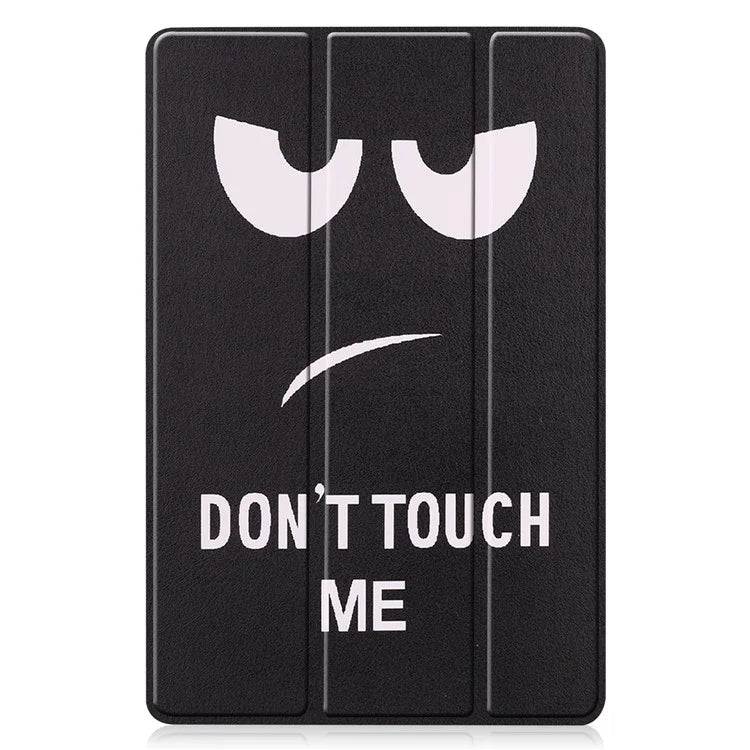 For Samsung Galaxy Tab S9 FE Case Pattern Printing Trifold Stand Tablet Cover