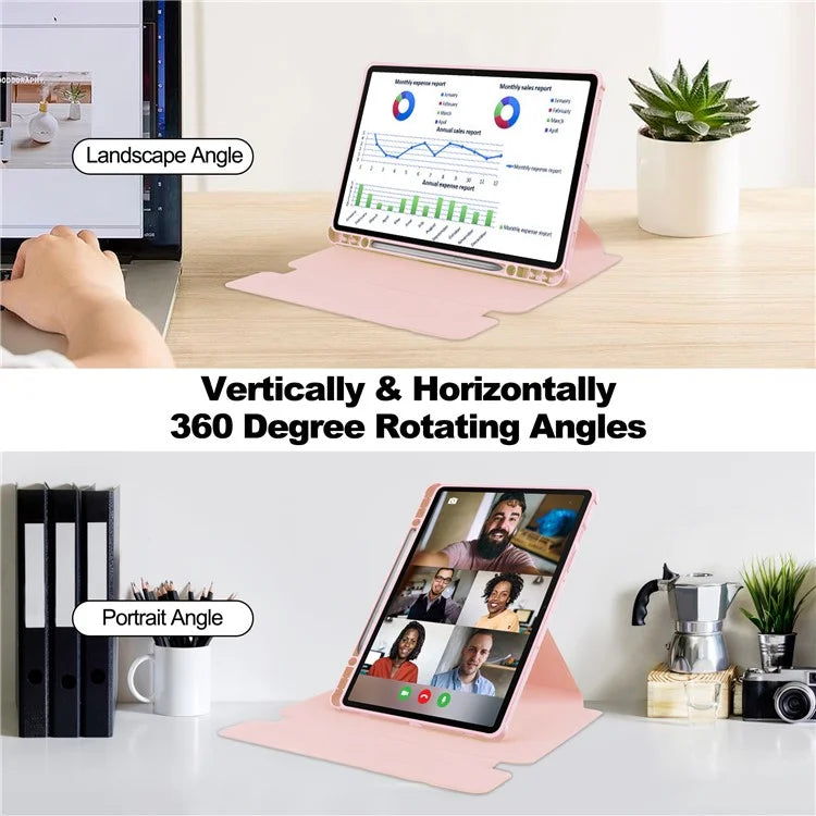 For Samsung Galaxy Tab S9 FE+ Case Rotating Stand Tablet Cover (without Keyboard)