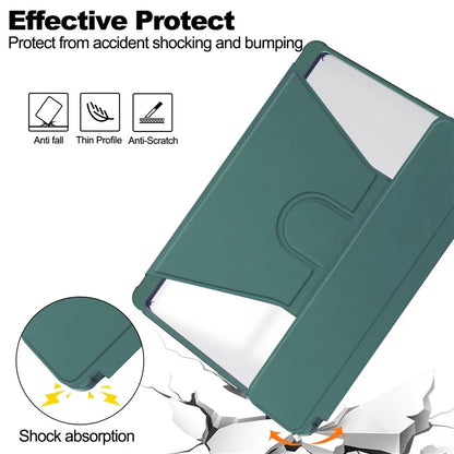 For Samsung Galaxy Tab S9 FE+ Case with Bluetooth Keyboard Rotary Stand Tablet Coverish Green