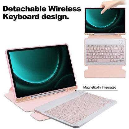 For Samsung Galaxy Tab S9 FE+ Case with Bluetooth Keyboard Rotary Stand Tablet Cover