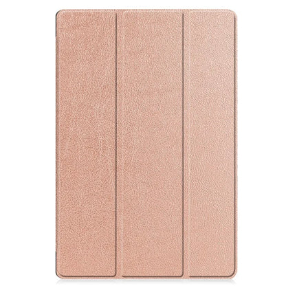 For Samsung Galaxy Tab S9 FE+ Leather Case Tablet Cover with Tri-fold Stand