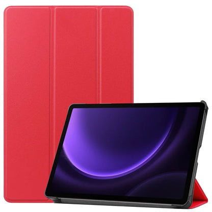 For Samsung Galaxy Tab S9 FE Case Tri-fold Stand PU Leather Tablet Cover
