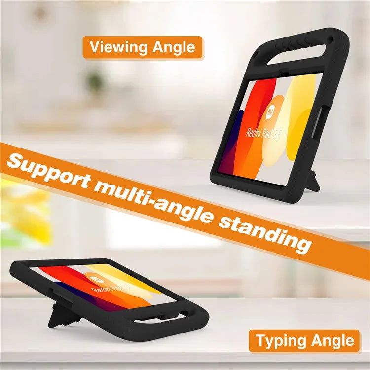 For Xiaomi Redmi Pad SE Case Hand Grip Anti-drop EVA Tablet Kickstand Cover