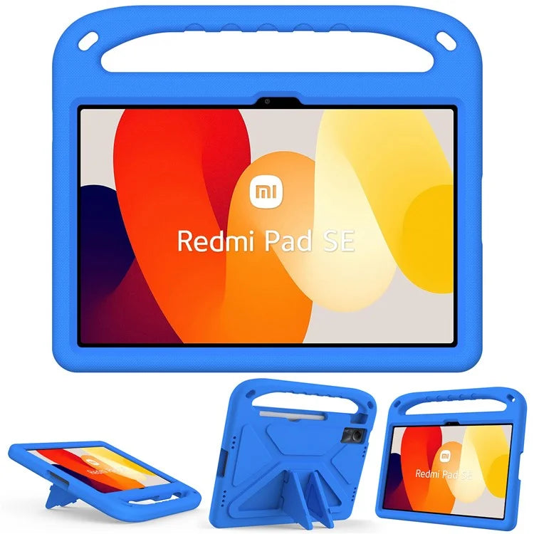 For Xiaomi Redmi Pad SE Case Hand Grip Anti-drop EVA Tablet Kickstand Cover