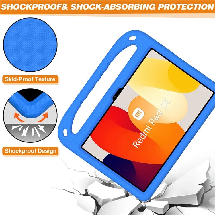 For Xiaomi Redmi Pad SE Case Hand Grip Anti-drop EVA Tablet Kickstand Cover