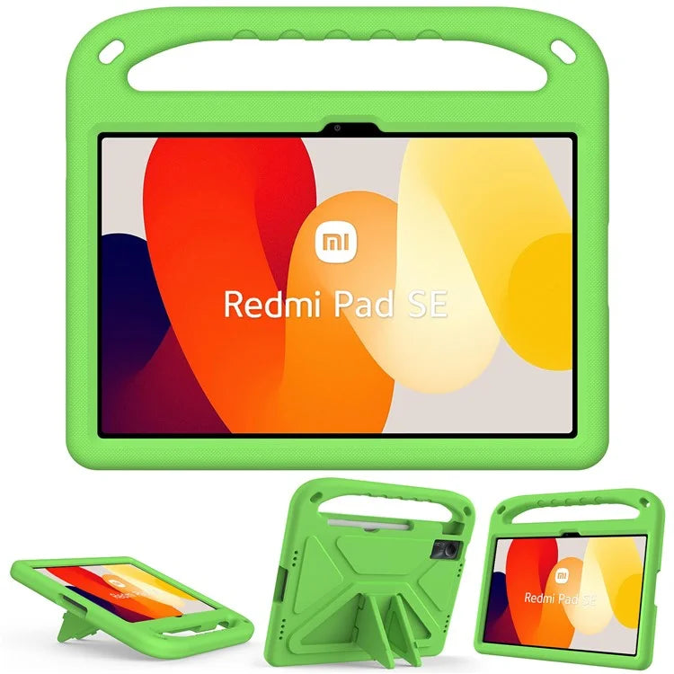 For Xiaomi Redmi Pad SE Case Hand Grip Anti-drop EVA Tablet Kickstand Cover