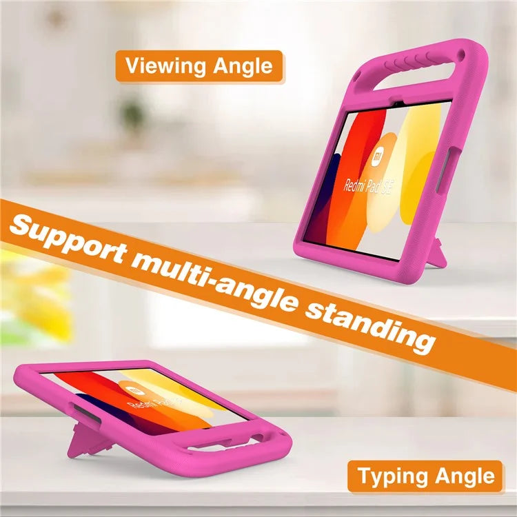 For Xiaomi Redmi Pad SE Case Hand Grip Anti-drop EVA Tablet Kickstand Cover