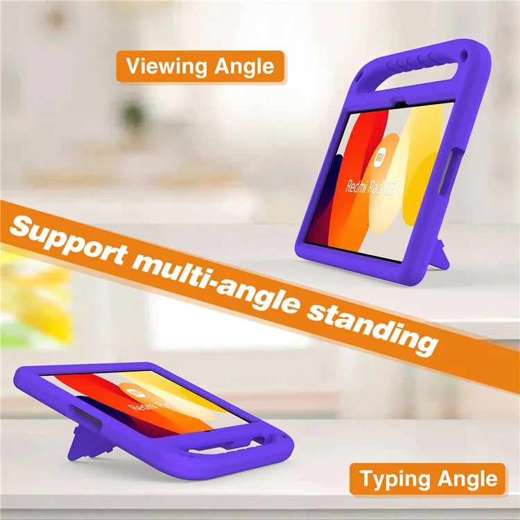 For Xiaomi Redmi Pad SE Case Hand Grip Anti-drop EVA Tablet Kickstand Cover
