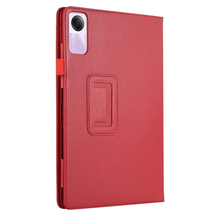 For Xiaomi Redmi Pad SE PU Leather Tablet Case Litchi Texture Bi-fold Stand Cover