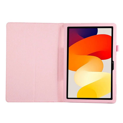 For Xiaomi Redmi Pad SE PU Leather Tablet Case Litchi Texture Bi-fold Stand Cover