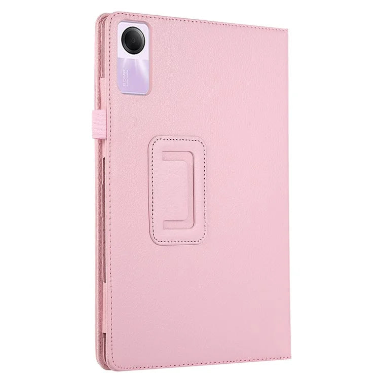 For Xiaomi Redmi Pad SE PU Leather Tablet Case Litchi Texture Bi-fold Stand Cover