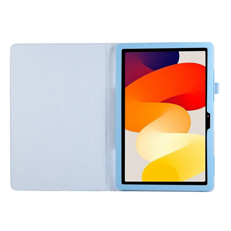 For Xiaomi Redmi Pad SE PU Leather Tablet Case Litchi Texture Bi-fold Stand Cover