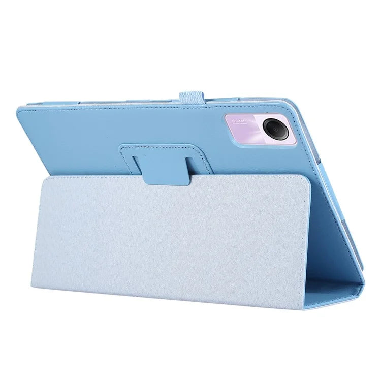 For Xiaomi Redmi Pad SE PU Leather Tablet Case Litchi Texture Bi-fold Stand Cover