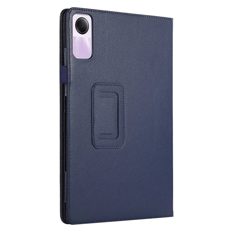 For Xiaomi Redmi Pad SE PU Leather Tablet Case Litchi Texture Bi-fold Stand Cover