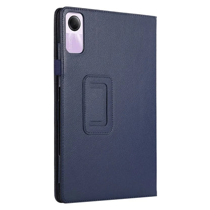 For Xiaomi Redmi Pad SE PU Leather Tablet Case Litchi Texture Bi-fold Stand Cover