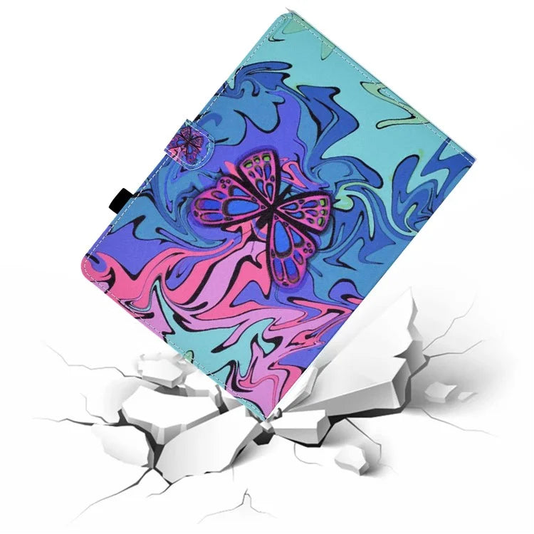 For Samsung Galaxy Tab A9 Case A7 PU Leather Tablet Cover with Card Holder
