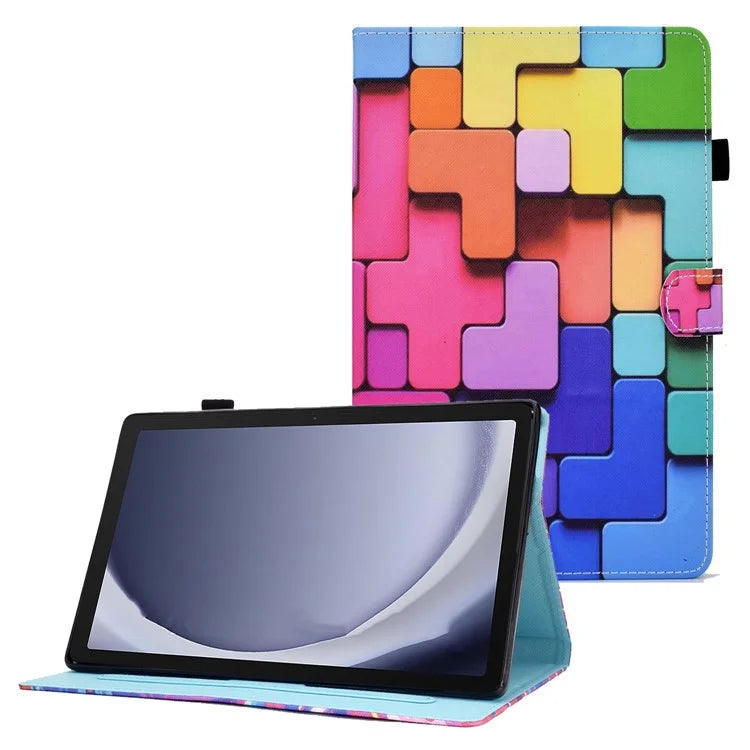 For Samsung Galaxy Tab A9 Case A7 PU Leather Tablet Cover with Card Holder