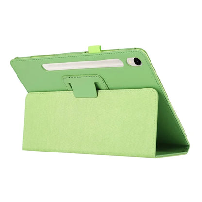 For Samsung Galaxy Tab S9 Leather Case Litchi Texture Bi-fold Stand Tablet Cover