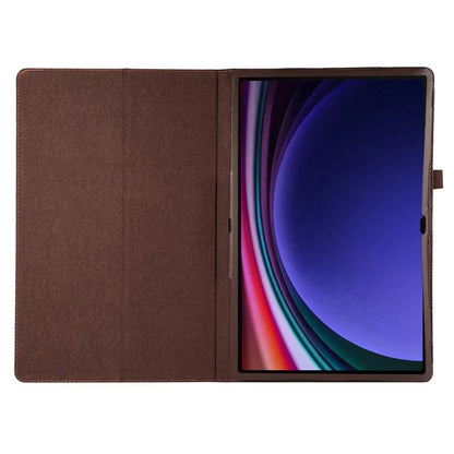 For Samsung Galaxy Tab S9 Ultra Case PU Leather Tablet Cover with Bi-fold Stand