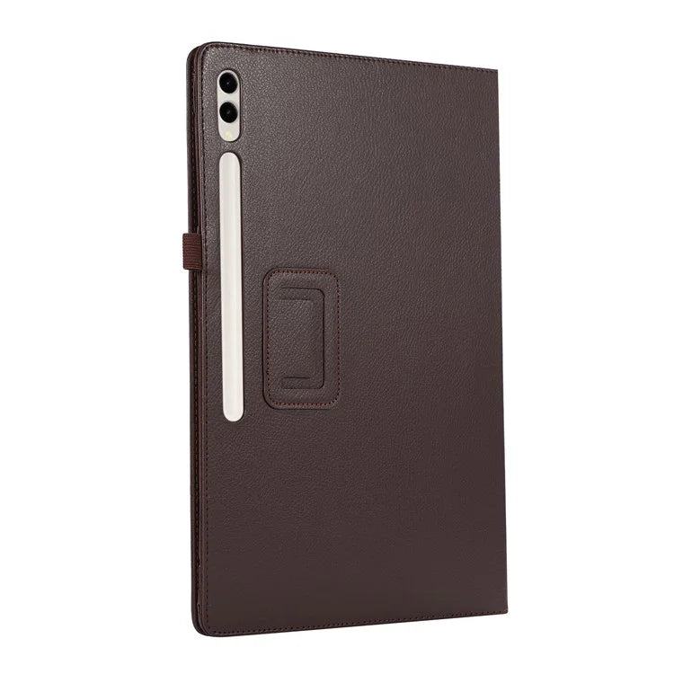 For Samsung Galaxy Tab S9 Ultra Case PU Leather Tablet Cover with Bi-fold Stand