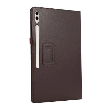 For Samsung Galaxy Tab S9 Ultra Case PU Leather Tablet Cover with Bi-fold Stand