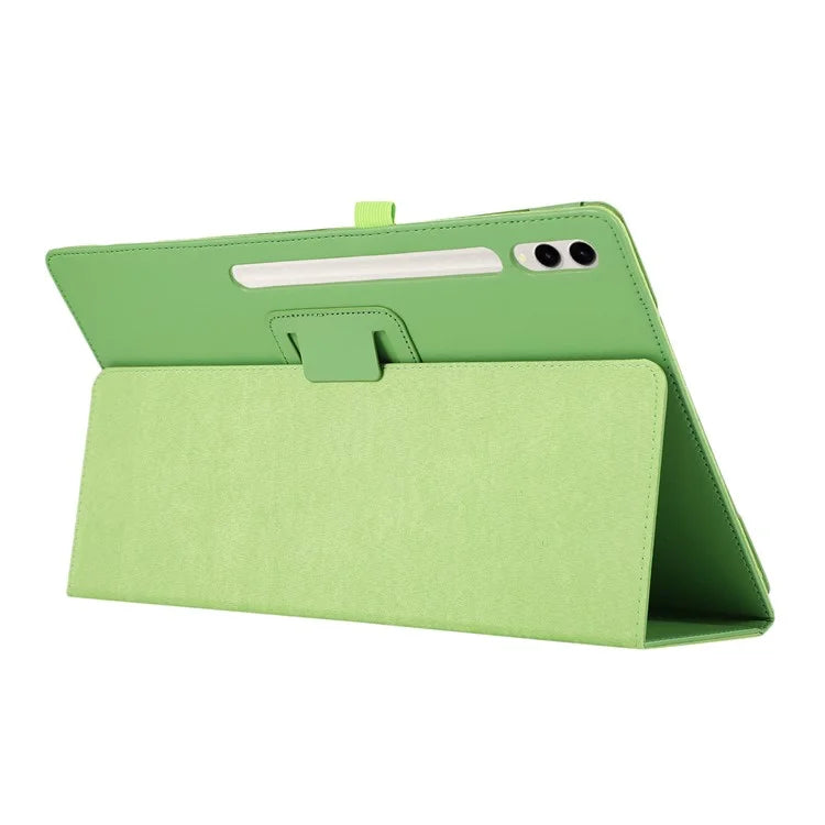 For Samsung Galaxy Tab S9 Ultra Case PU Leather Tablet Cover with Bi-fold Stand