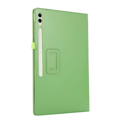 For Samsung Galaxy Tab S9 Ultra Case PU Leather Tablet Cover with Bi-fold Stand