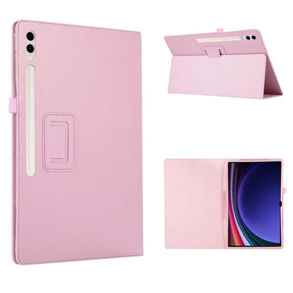 For Samsung Galaxy Tab S9 Ultra Case PU Leather Tablet Cover with Bi-fold Stand
