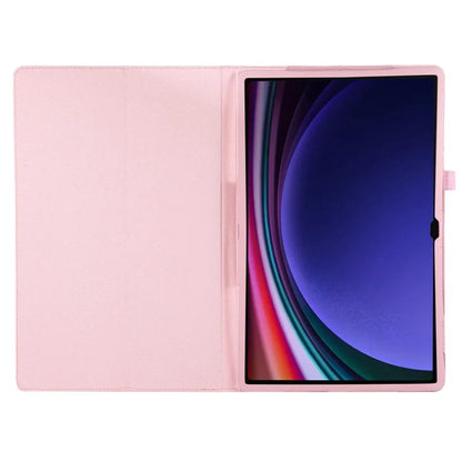 For Samsung Galaxy Tab S9 Ultra Case PU Leather Tablet Cover with Bi-fold Stand