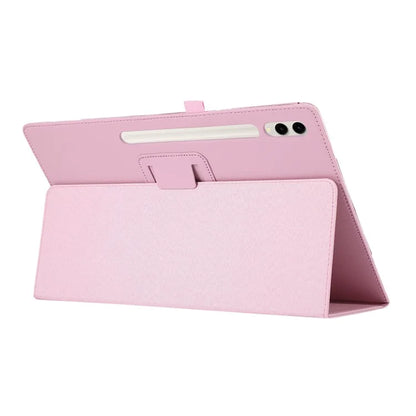 For Samsung Galaxy Tab S9 Ultra Case PU Leather Tablet Cover with Bi-fold Stand
