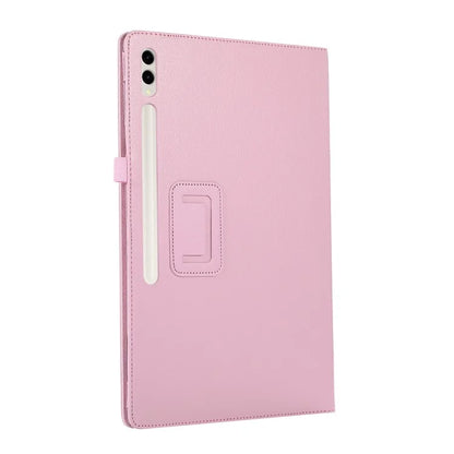 For Samsung Galaxy Tab S9 Ultra Case PU Leather Tablet Cover with Bi-fold Stand