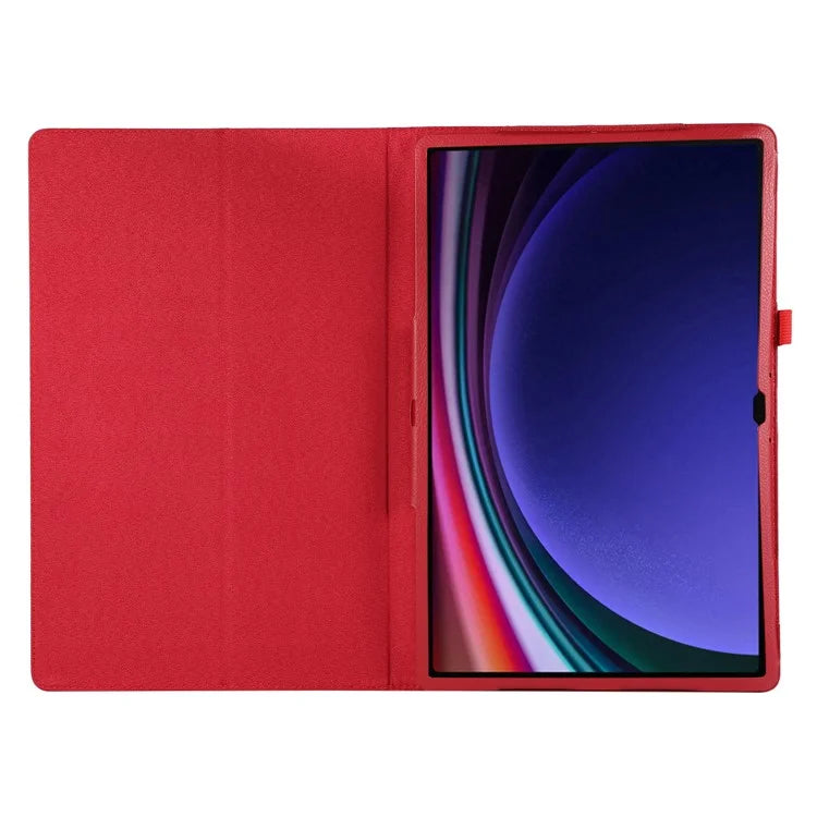 For Samsung Galaxy Tab S9 Ultra Case PU Leather Tablet Cover with Bi-fold Stand