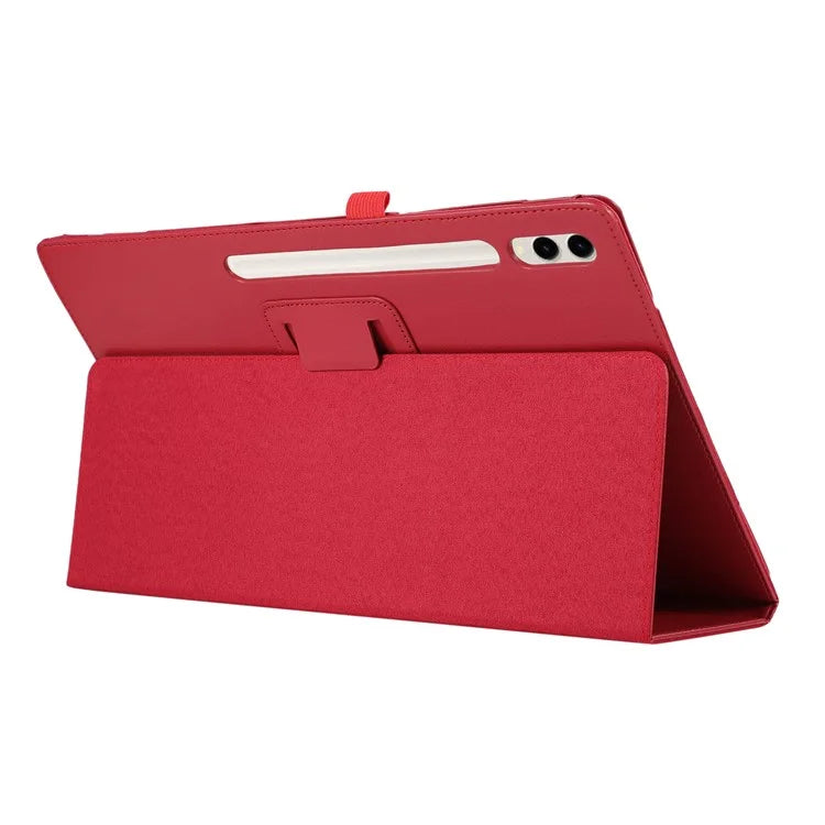 For Samsung Galaxy Tab S9 Ultra Case PU Leather Tablet Cover with Bi-fold Stand
