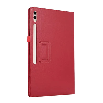 For Samsung Galaxy Tab S9 Ultra Case PU Leather Tablet Cover with Bi-fold Stand