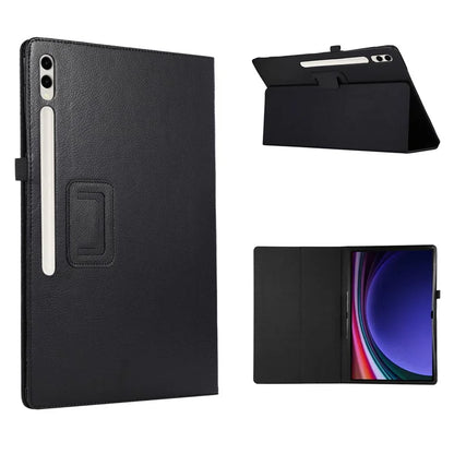 For Samsung Galaxy Tab S9 Ultra Case PU Leather Tablet Cover with Bi-fold Stand