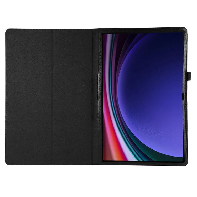 For Samsung Galaxy Tab S9 Ultra Case PU Leather Tablet Cover with Bi-fold Stand