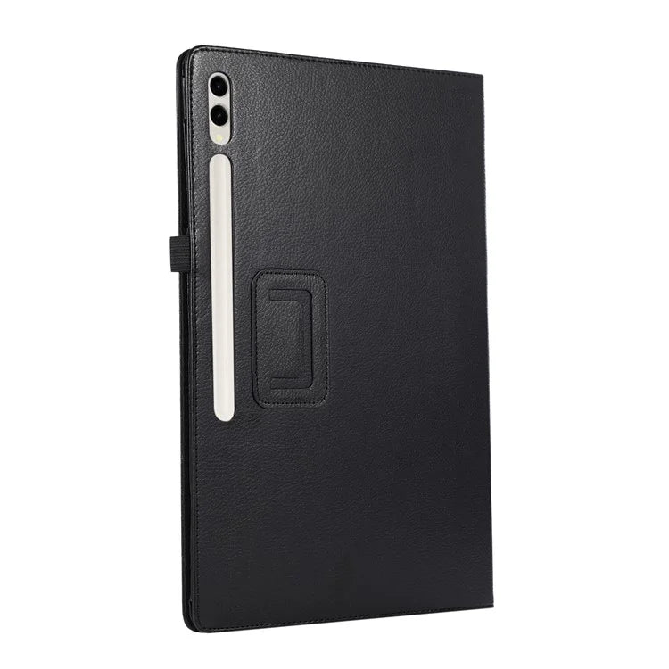 For Samsung Galaxy Tab S9 Ultra Case PU Leather Tablet Cover with Bi-fold Stand