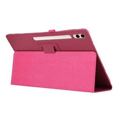 For Samsung Galaxy Tab S9 Ultra Case PU Leather Tablet Cover with Bi-fold Stand