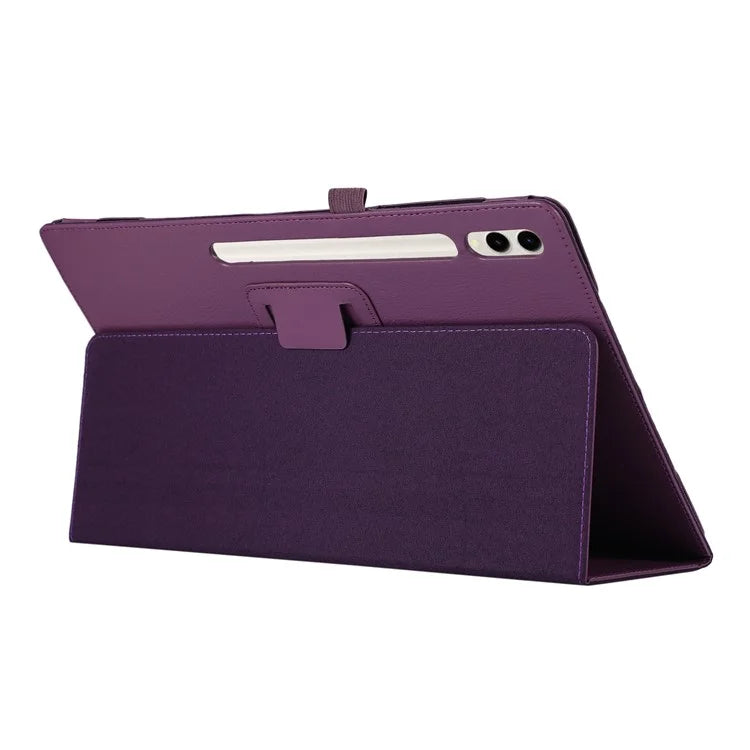 For Samsung Galaxy Tab S9 Ultra Case PU Leather Tablet Cover with Bi-fold Stand
