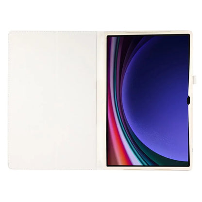 For Samsung Galaxy Tab S9 Ultra Case PU Leather Tablet Cover with Bi-fold Stand
