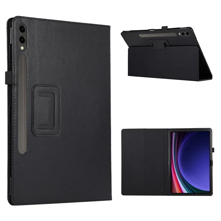 For Samsung Galaxy Tab S9+ Leather Case Bi-fold Stand Tablet Protective Cover