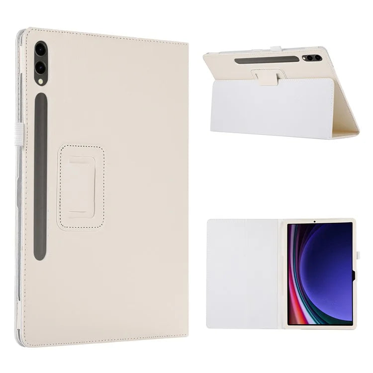 For Samsung Galaxy Tab S9+ Leather Case Bi-fold Stand Tablet Protective Cover